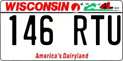 WI license plate 146RTU