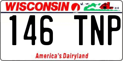 WI license plate 146TNP