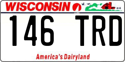 WI license plate 146TRD