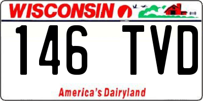 WI license plate 146TVD