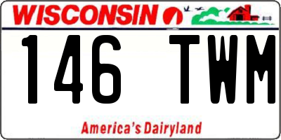 WI license plate 146TWM