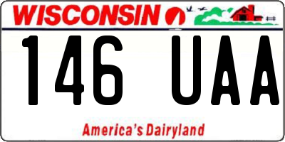 WI license plate 146UAA
