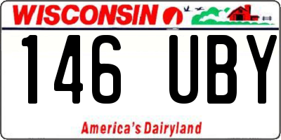 WI license plate 146UBY