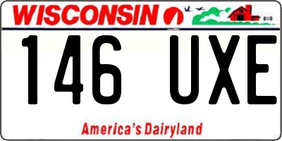 WI license plate 146UXE