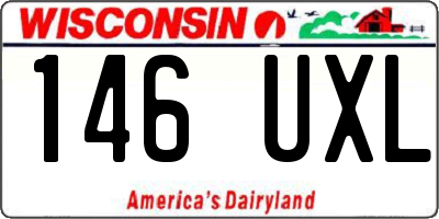 WI license plate 146UXL