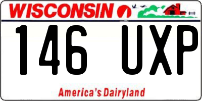WI license plate 146UXP