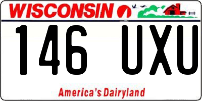 WI license plate 146UXU