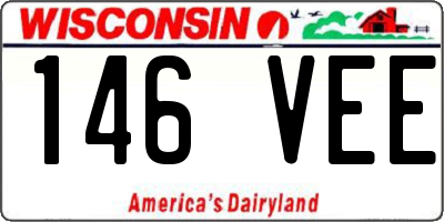 WI license plate 146VEE