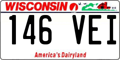 WI license plate 146VEI