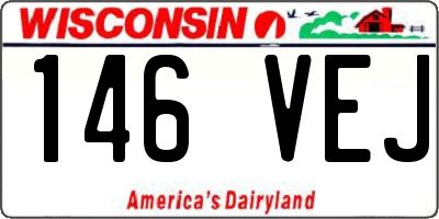 WI license plate 146VEJ