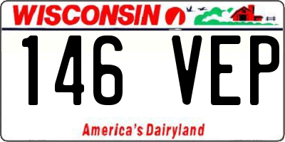 WI license plate 146VEP