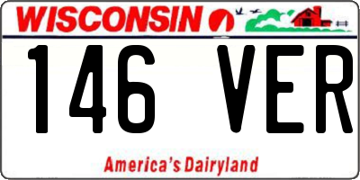 WI license plate 146VER