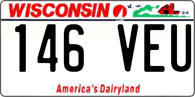 WI license plate 146VEU