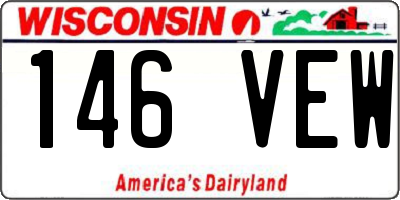 WI license plate 146VEW