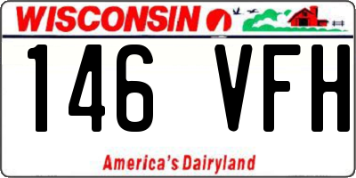 WI license plate 146VFH