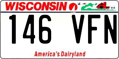 WI license plate 146VFN