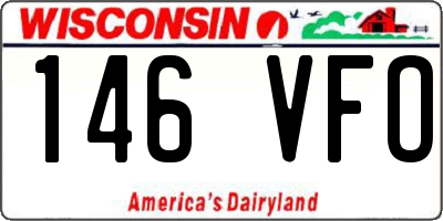 WI license plate 146VFO