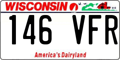 WI license plate 146VFR