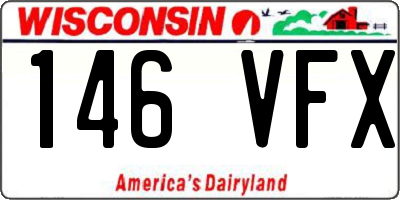WI license plate 146VFX