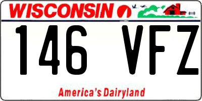 WI license plate 146VFZ
