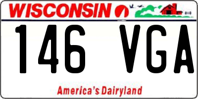 WI license plate 146VGA
