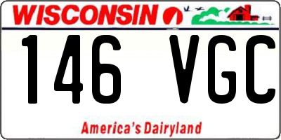 WI license plate 146VGC