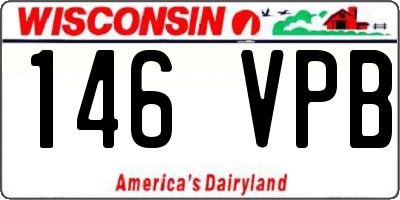 WI license plate 146VPB