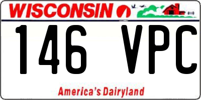 WI license plate 146VPC