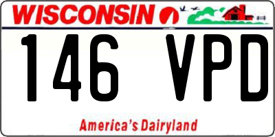 WI license plate 146VPD