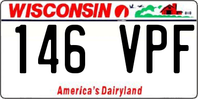 WI license plate 146VPF