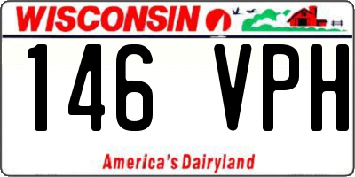 WI license plate 146VPH