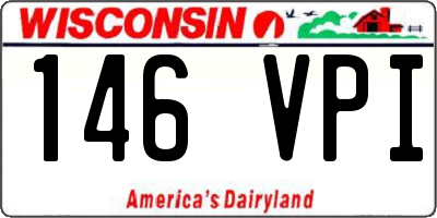 WI license plate 146VPI