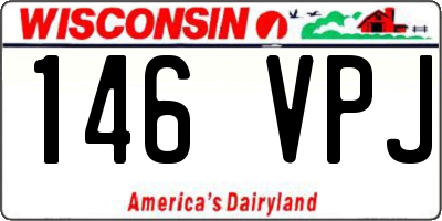 WI license plate 146VPJ