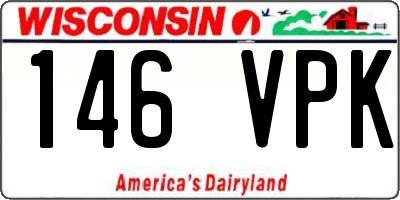 WI license plate 146VPK