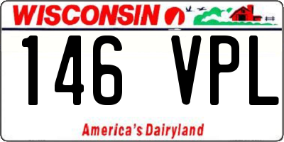 WI license plate 146VPL