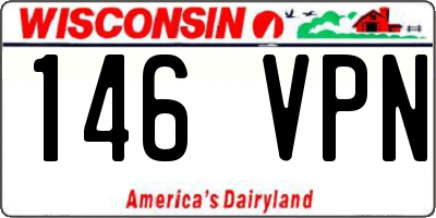 WI license plate 146VPN