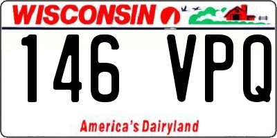 WI license plate 146VPQ