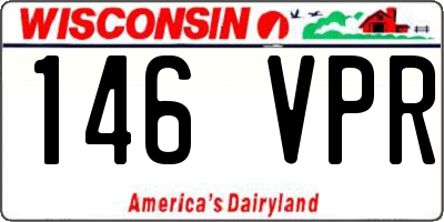 WI license plate 146VPR