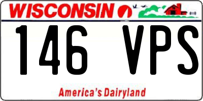 WI license plate 146VPS