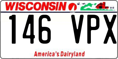 WI license plate 146VPX
