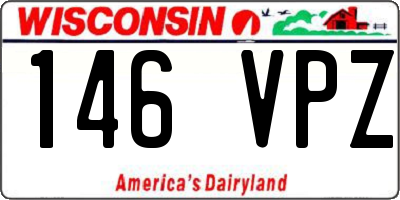 WI license plate 146VPZ