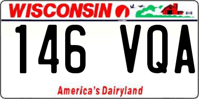 WI license plate 146VQA