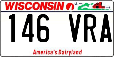 WI license plate 146VRA