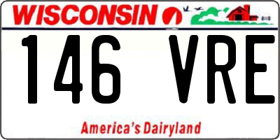 WI license plate 146VRE