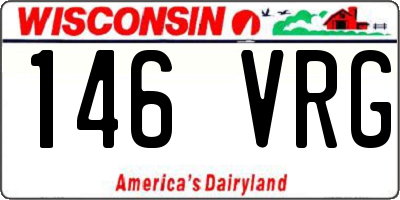 WI license plate 146VRG