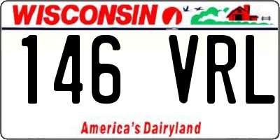 WI license plate 146VRL