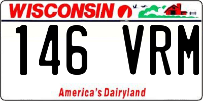 WI license plate 146VRM