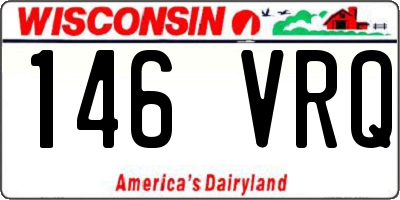 WI license plate 146VRQ
