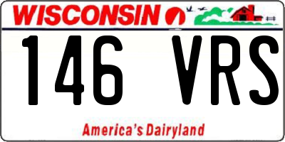 WI license plate 146VRS