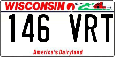 WI license plate 146VRT